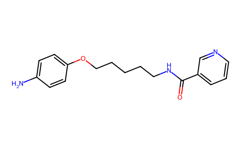 Nicotinamide, N-(5-(p-aminophenoxy)pentyl)- 101578-28-3
